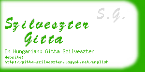 szilveszter gitta business card
